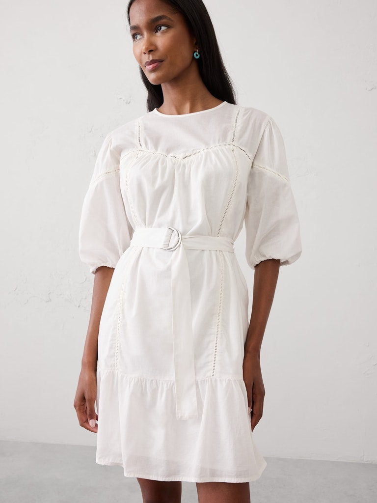 Balloon-Sleeve Mini Dress: $70 Balloon-Sleeve Mini Dress: $70