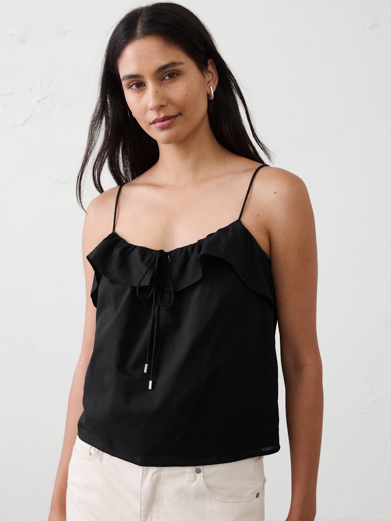 Strappy Ruffle Tank: $45 Strappy Ruffle Tank: $45