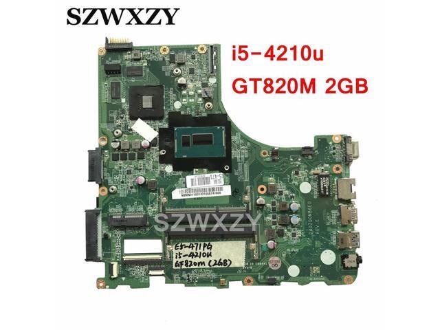 Aspire E5-471G Laptop Motherboard with i5-4210U and GT820M 2GB: $168.48