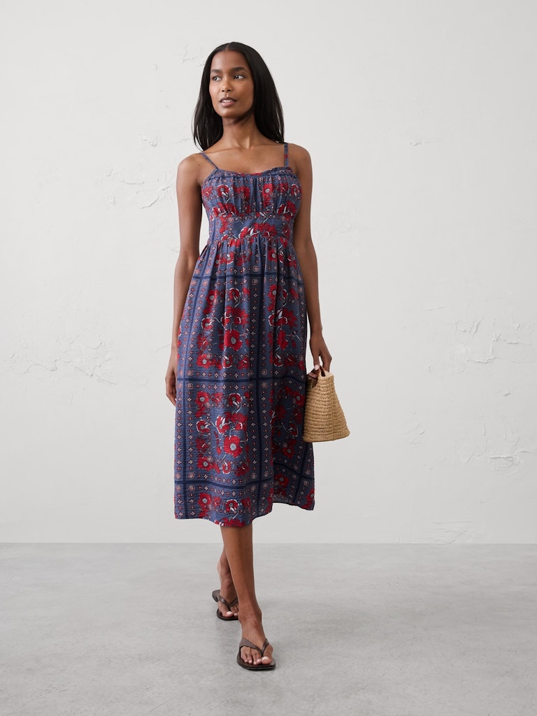 Empire-Waist Midi Dress: $150 Empire-Waist Midi Dress: $150