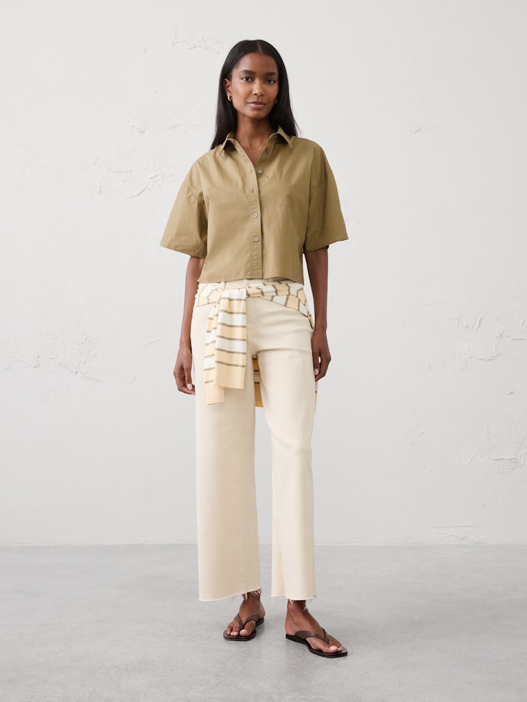 Boxy Cropped Shirt: $65 Boxy Cropped Shirt: $65