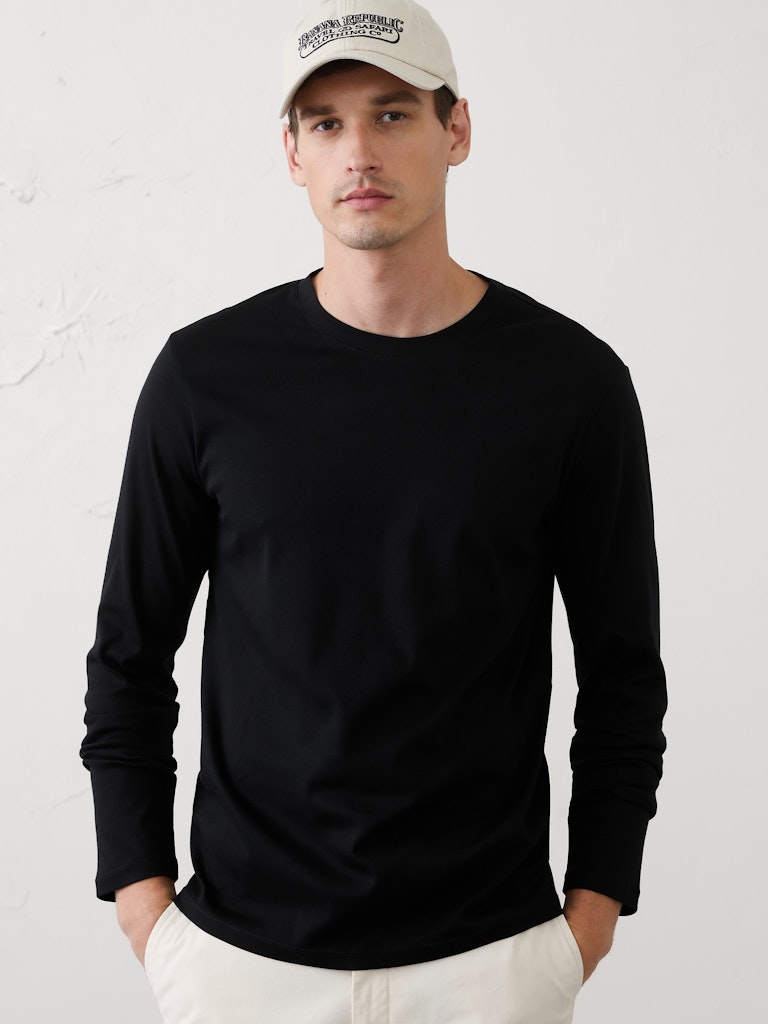 Luxe Touch Slim-Fit Long-Sleeve T-Shirt: $60 Luxe Touch Slim-Fit Long-Sleeve T-Shirt: $60