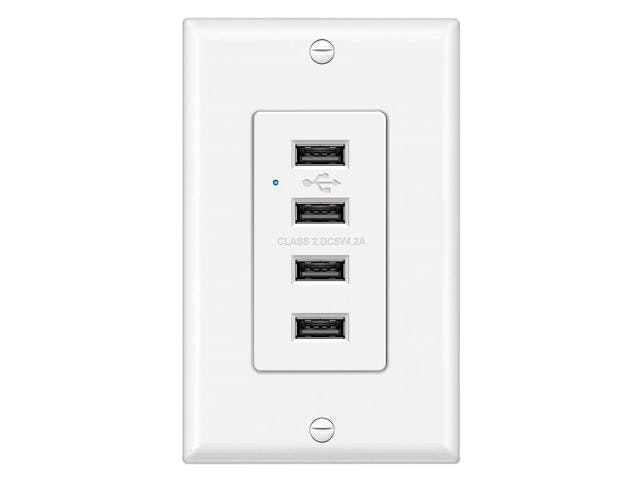 Bestten 4.2A 4-Port USB Wall Charging Outlet: $29.68 Bestten 4.2A 4-Port USB Wall Charging Outlet: $29.68