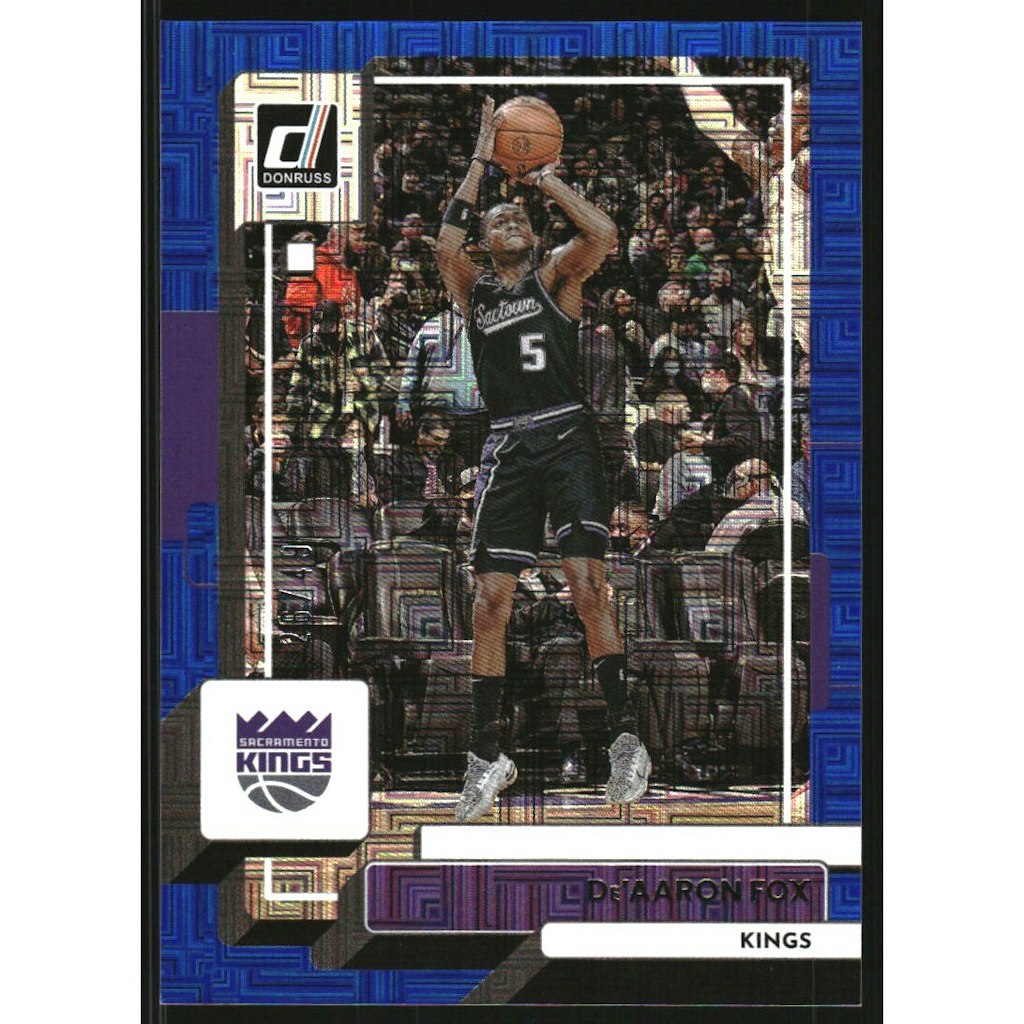 2022-23 Donruss Choice De'Aaron Fox Blue #138 Card: $18 2022-23 Donruss Choice De'Aaron Fox Blue #138 Card: $18