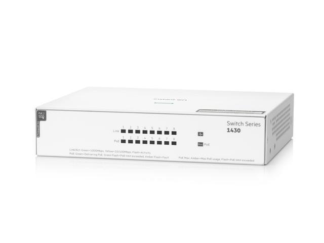 HPE Networking Instant On 1430 8-Port Gigabit PoE Switch: $98