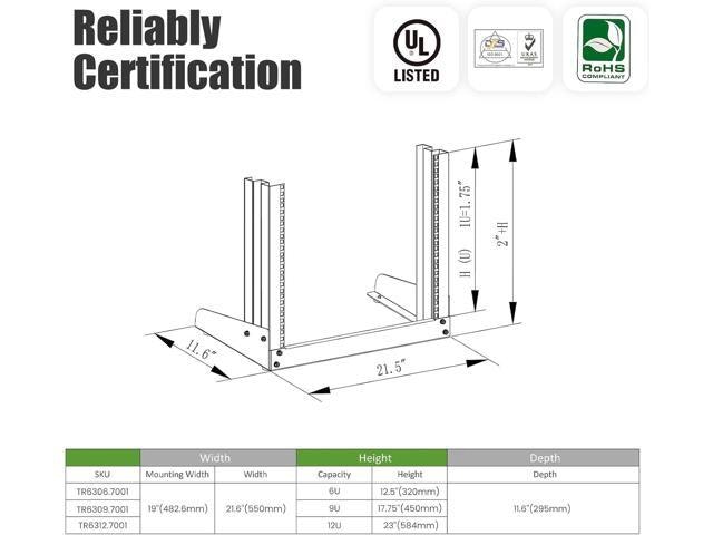 Raising Electronics 6U Desktop Server Rack: $112.84 Raising Electronics 6U Desktop Server Rack: $112.84