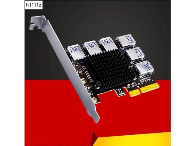 PCIe 1-to-6 USB 3.0 Riser Card Adapter: $50.06 PCIe 1-to-6 USB 3.0 Riser Card Adapter: $50.06