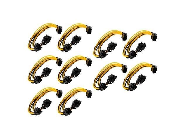 6-Pin to Dual 8-Pin PCIe Graphics Card Power Cable 10-Pack: $31.01