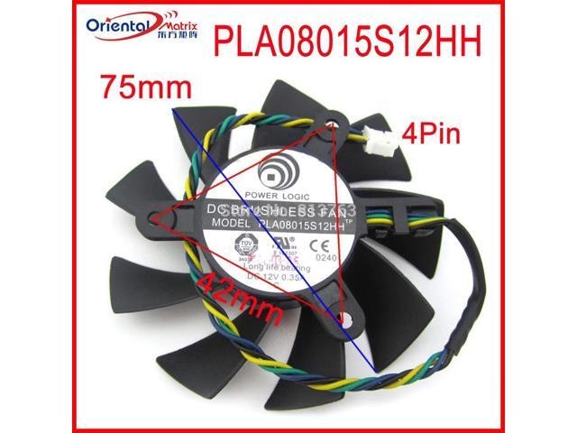 75mm 4-Pin Graphics Card Cooling Fan for MSI R4770 and R6850: $32.99 75mm 4-Pin Graphics Card Cooling Fan for MSI R4770 and R6850: $32.99