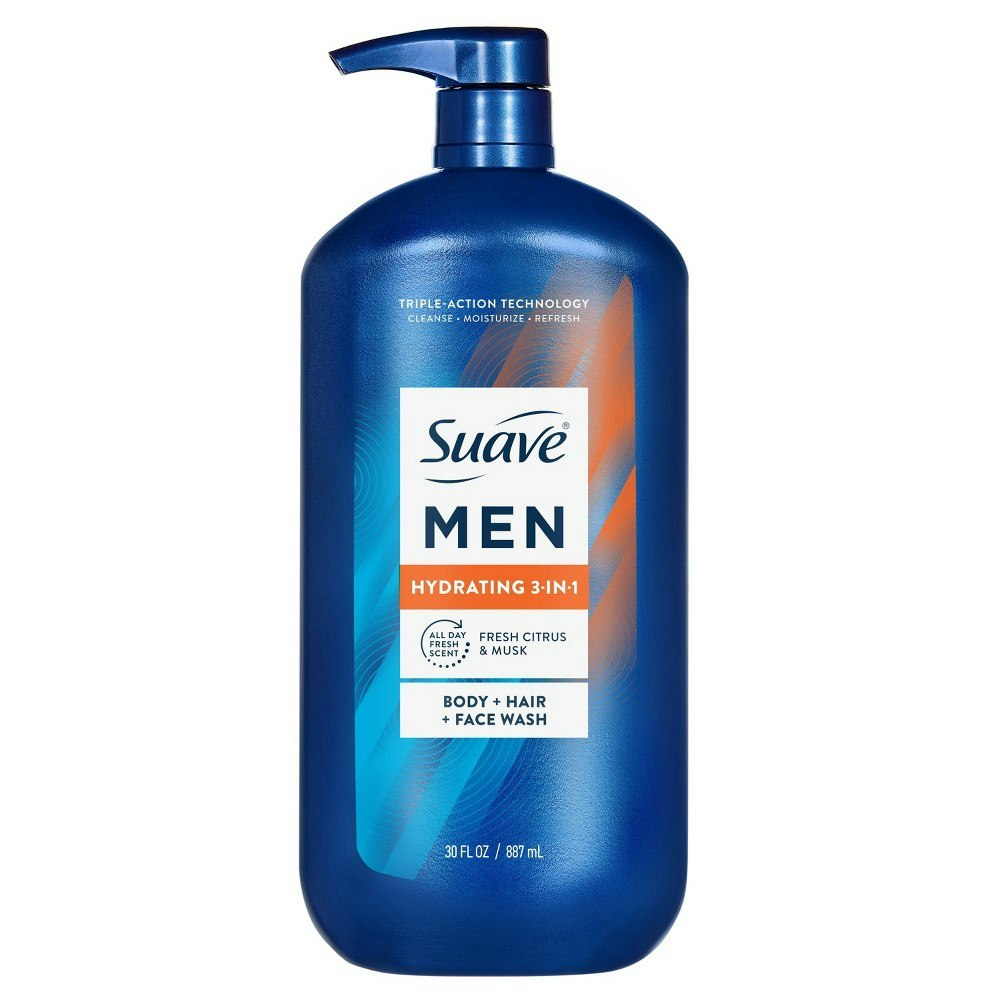 Suave Men 3-in-1 Hydrating Hair, Body & Face Wash 30 fl oz: $4.99 Suave Men 3-in-1 Hydrating Hair, Body & Face Wash 30 fl oz: $4.99