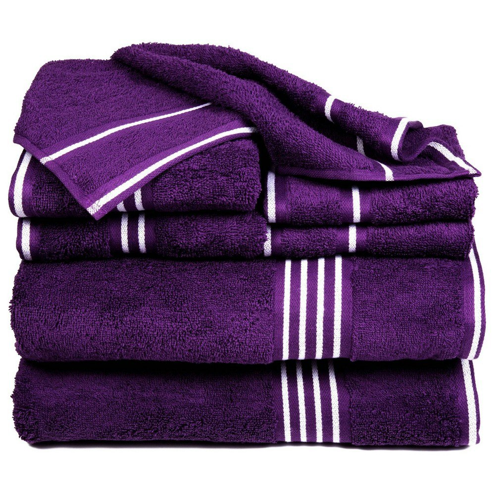 Yorkshire Home 8-Piece Striped Bath Towel Set: $41.99 Yorkshire Home 8-Piece Striped Bath Towel Set: $41.99