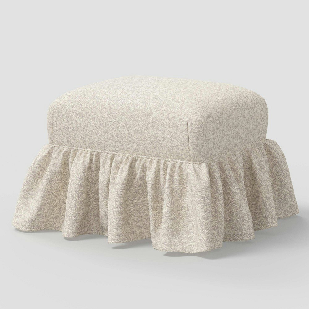 Threshold designed with Studio McGee Marisha Ruffled Square Ottoman: $330 Threshold designed with Studio McGee Marisha Ruffled Square Ottoman: $330