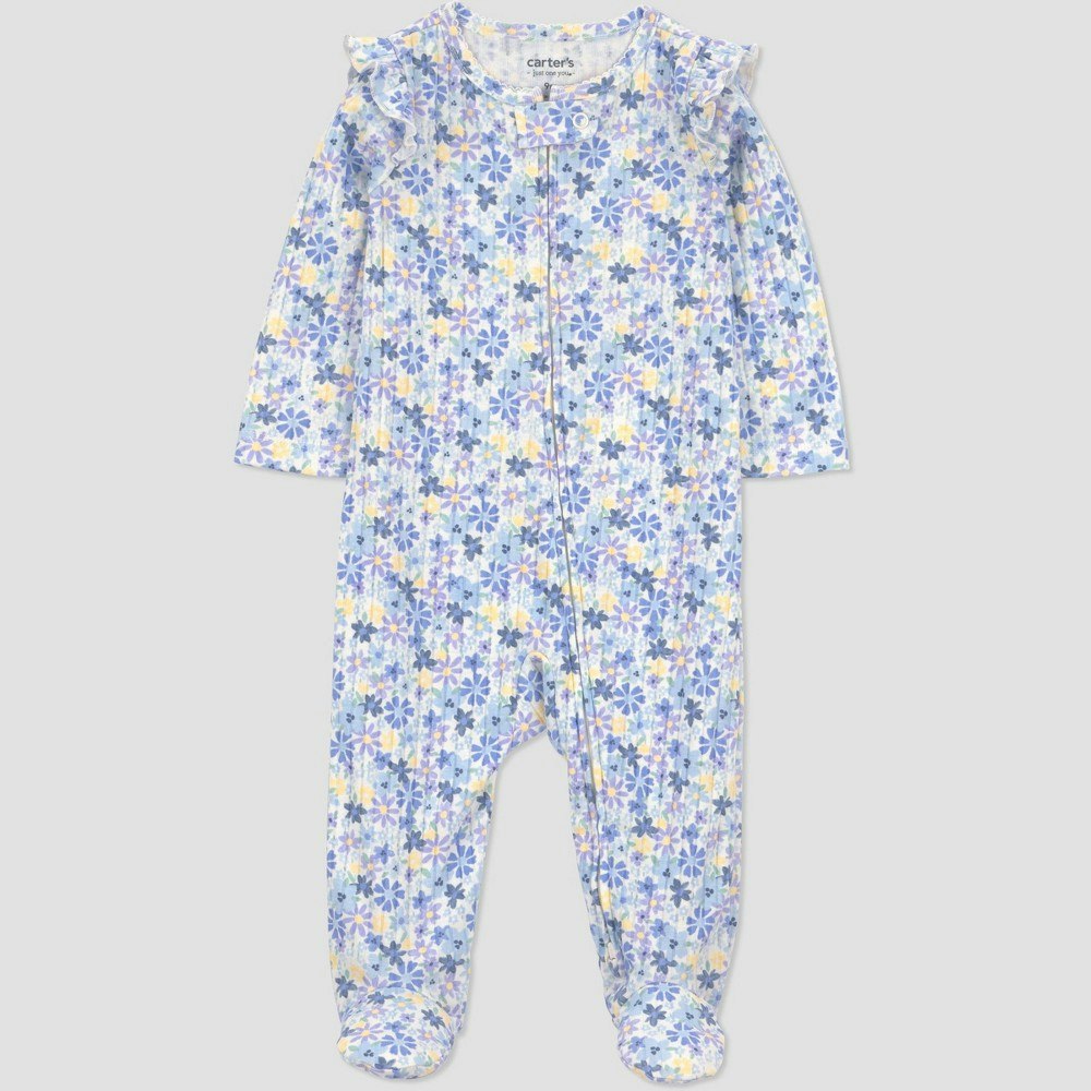 Carter's Just One You Baby Girls' Floral Ruffle Sleep N' Play 3-Month: $8
