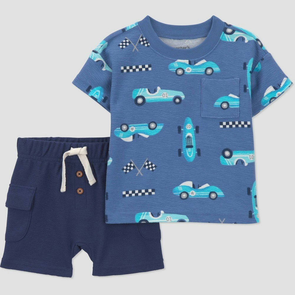Carter's Just One You Baby Boys' 2-Piece Race Car T-Shirt and Shorts Set 12M: $12 Carter's Just One You Baby Boys' 2-Piece Race Car T-Shirt and Shorts Set 12M: $12