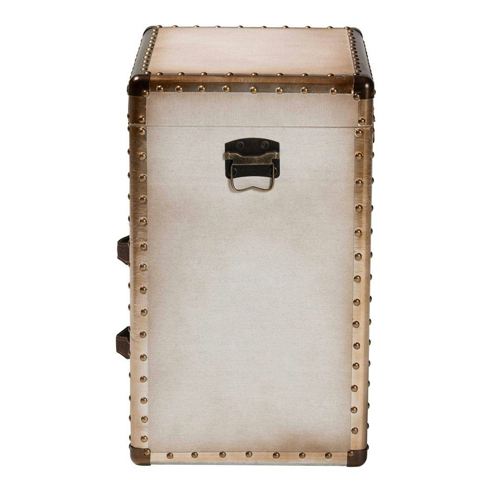 Baxton Studio Agatha 2-Drawer Canvas Storage Cabinet: $155.99