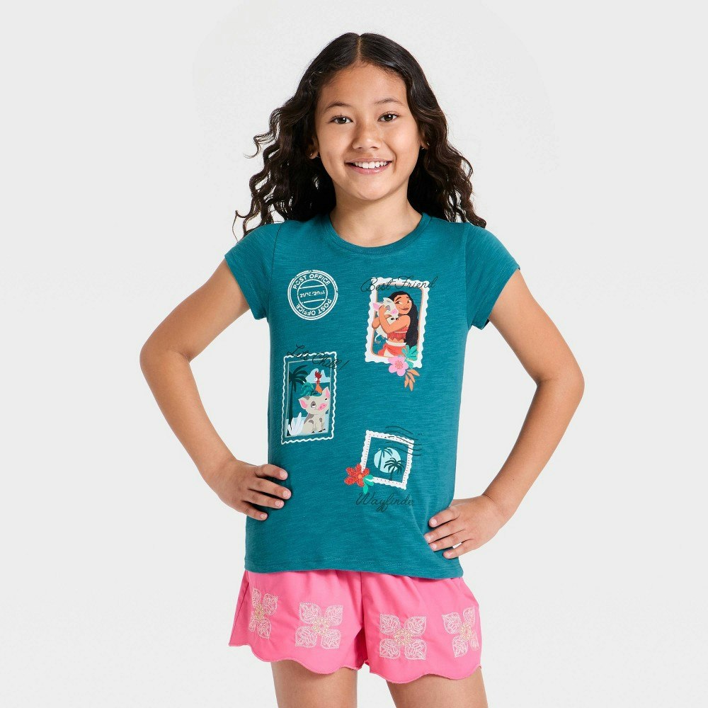 Girls' Disney Moana Short Sleeve Graphic T-Shirt: $12 Girls' Disney Moana Short Sleeve Graphic T-Shirt: $12