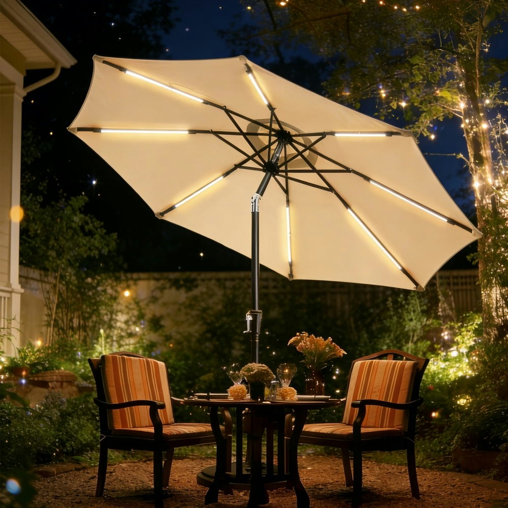 Patbrela 9-Foot Solar Lighted Patio Umbrella: $56.89 Patbrela 9-Foot Solar Lighted Patio Umbrella: $56.89