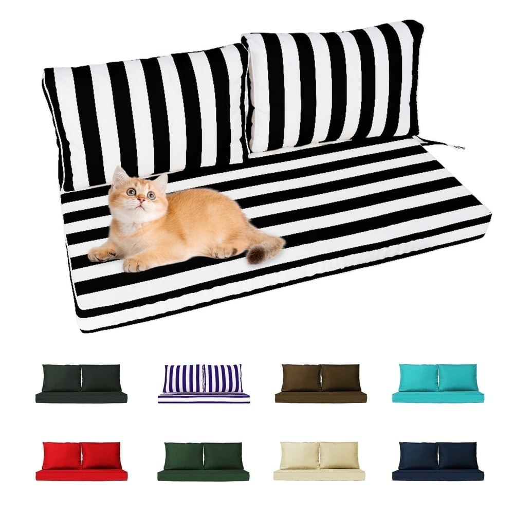 48" x 24" Outdoor Loveseat Cushion Set: $80.19 48" x 24" Outdoor Loveseat Cushion Set: $80.19