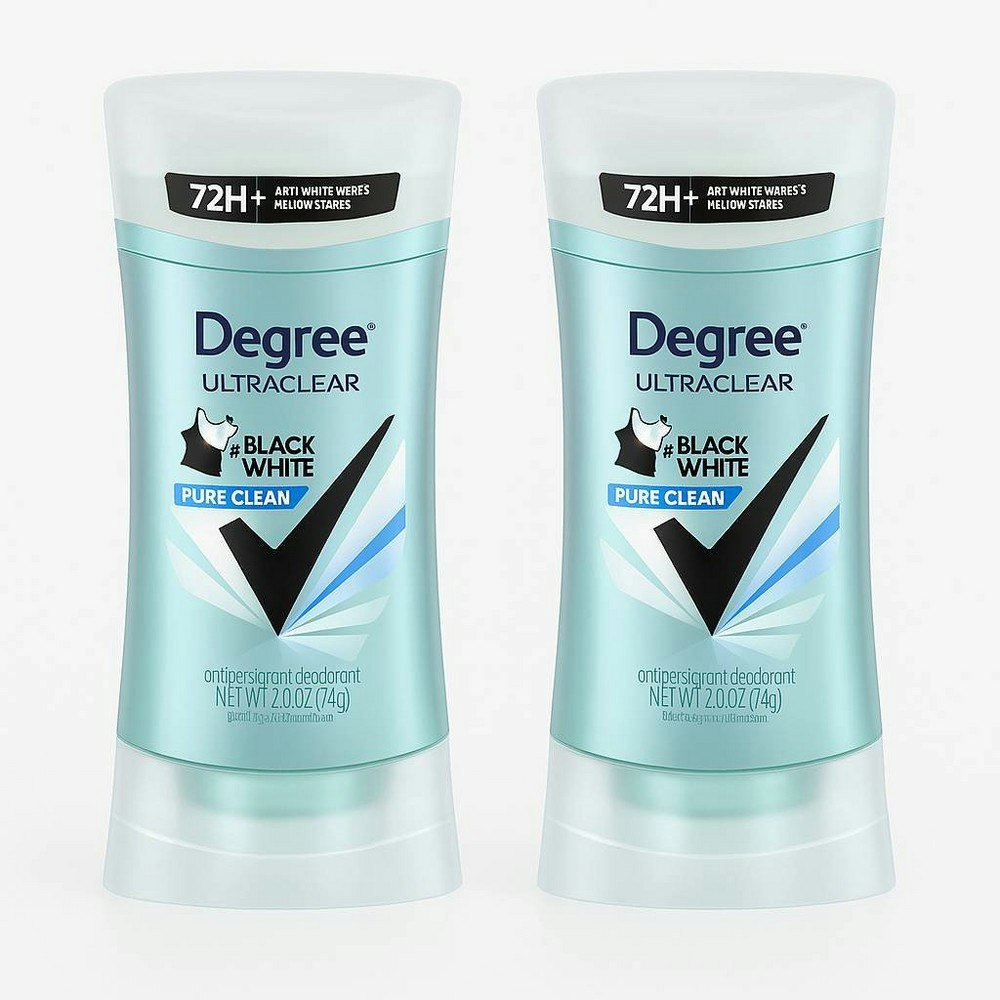 Degree Ultraclear Pure Clean Antiperspirant & Deodorant 2.6-oz 2-Pack: $9.29 Degree Ultraclear Pure Clean Antiperspirant & Deodorant 2.6-oz 2-Pack: $9.29