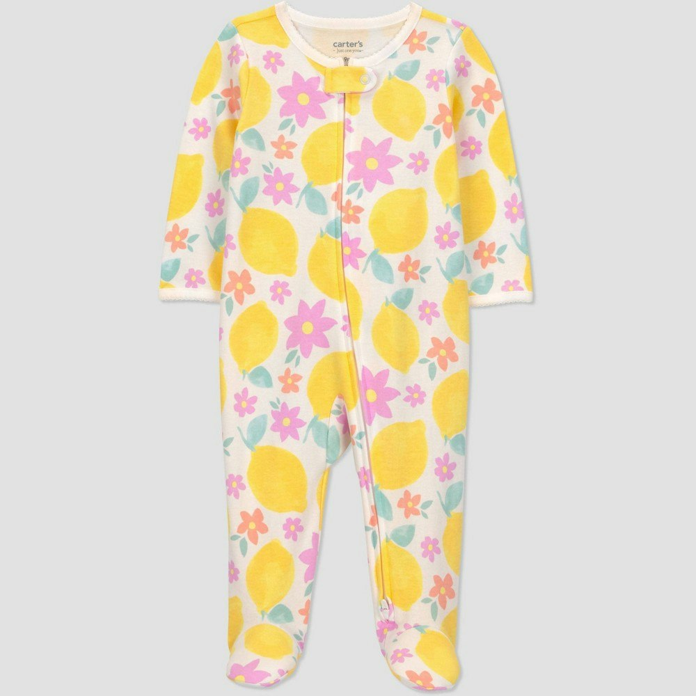 Carter's Just One You Baby Girls' Floral Fruit Sleep N' Play 9M: $8 Carter's Just One You Baby Girls' Floral Fruit Sleep N' Play 9M: $8