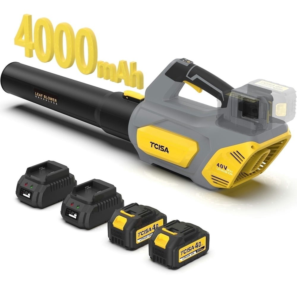 Vecukty 40V 650CFM Cordless Leaf Blower 2-Battery Kit: $89.99