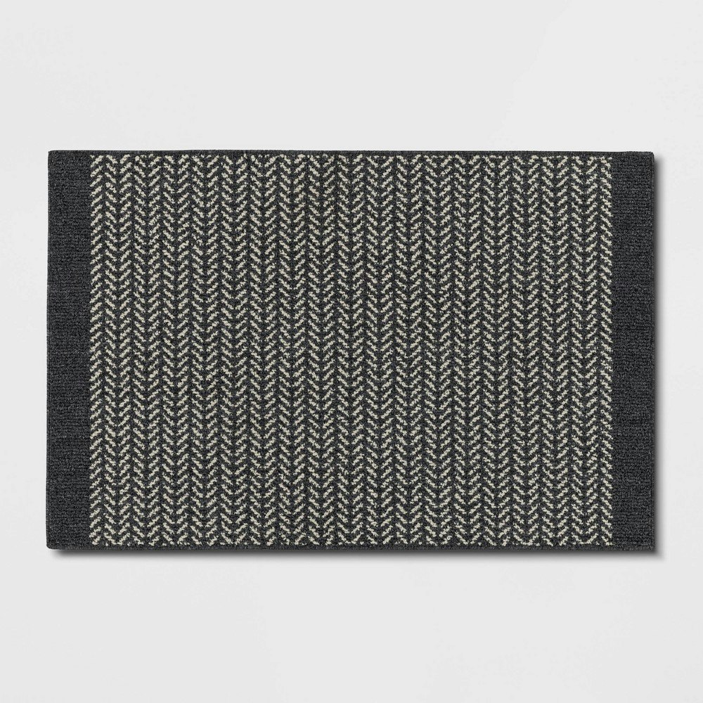 Threshold 2'5" x 3'8" Washable Herringbone Accent Rug: $35 Threshold 2'5" x 3'8" Washable Herringbone Accent Rug: $35