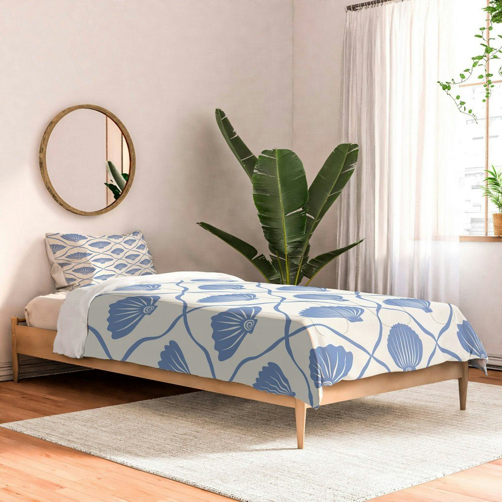Deny Designs thespacehouse Coastal Seashells Twin/Twin XL Comforter and Sham Set: $199.99 Deny Designs thespacehouse Coastal Seashells Twin/Twin XL Comforter and Sham Set: $199.99