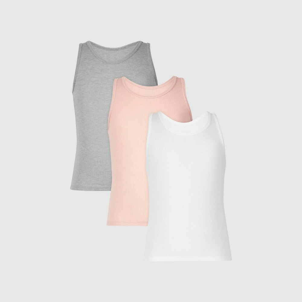 Hanes Originals Girls' Ribbed Tank Top 3-Pack: $14.99 Hanes Originals Girls' Ribbed Tank Top 3-Pack: $14.99