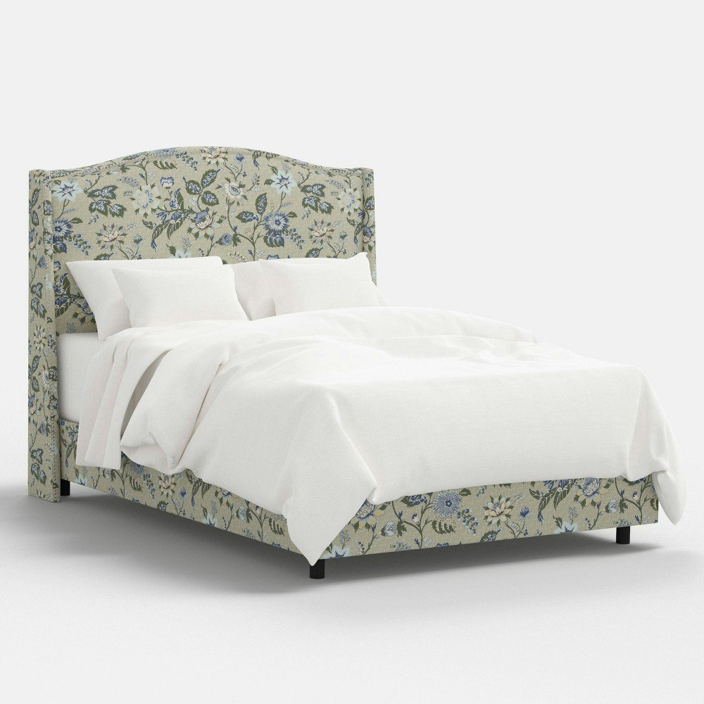 Threshold Beckett Twin Nail Button Wingback Bed: $1,200 Threshold Beckett Twin Nail Button Wingback Bed: $1,200