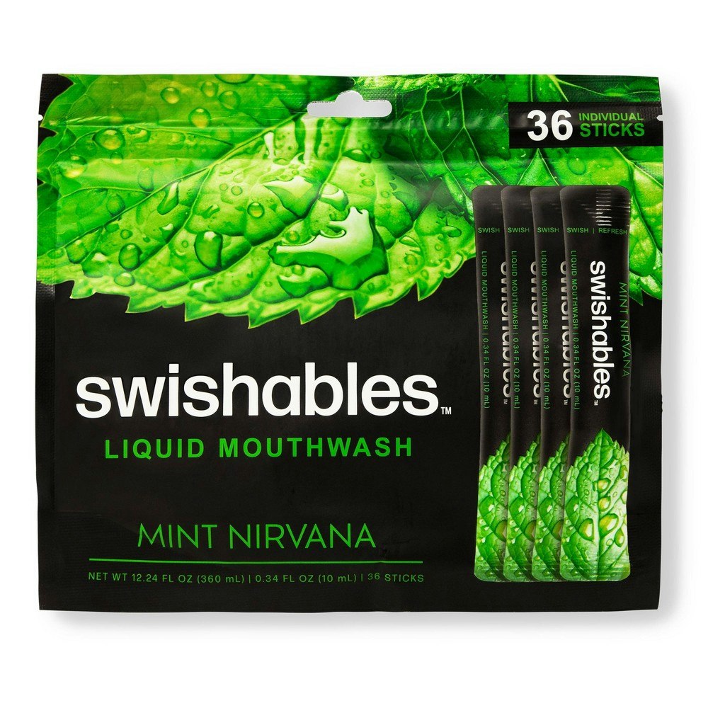 Swishables Mint Liquid Mouthwash Sticks 36-Count: $14.99 Swishables Mint Liquid Mouthwash Sticks 36-Count: $14.99