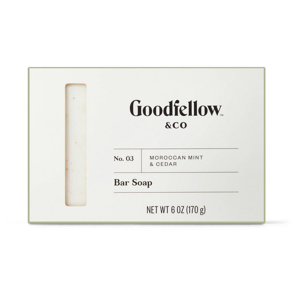 Goodfellow & Co Moroccan Mint and Cedar Bar Soap 6oz: $4 Goodfellow & Co Moroccan Mint and Cedar Bar Soap 6oz: $4