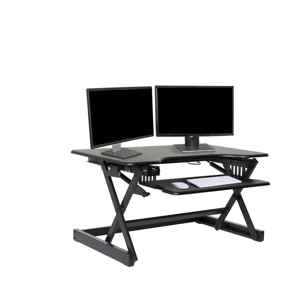 Rocelco EADRB2 Gas Piston Sit-to-Stand Desk Riser: $237.99