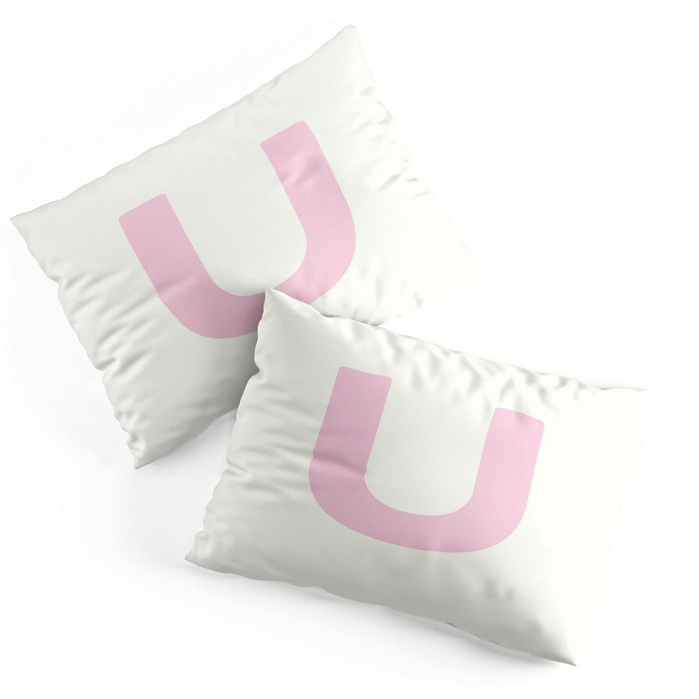 Deny Designs April Lane Pink Monogram Microfiber Pillow Sham: $29.49 Deny Designs April Lane Pink Monogram Microfiber Pillow Sham: $29.49