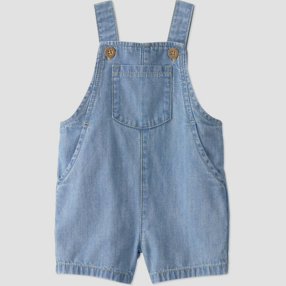 Little Planet by Carter's Baby Organic Chambray Shortall: $25 Little Planet by Carter's Baby Organic Chambray Shortall: $25