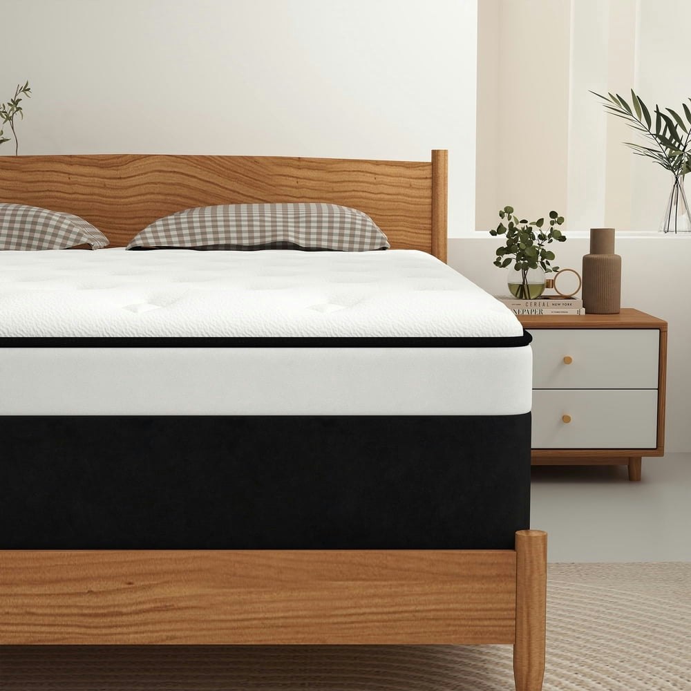 Kviwasha 12-inch Queen Hybrid Memory Foam Mattress: $147.96
