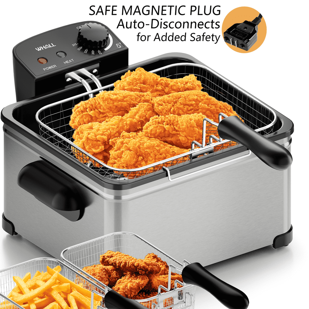 Whall 5-Liter 1,700-Watt Deep Fryer with 3 Baskets: $69.39 Whall 5-Liter 1,700-Watt Deep Fryer with 3 Baskets: $69.39