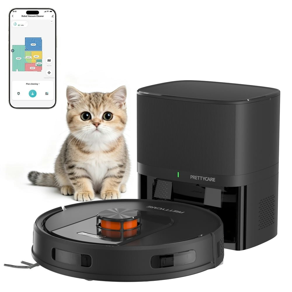 PrettyCare L1 Pro 9,000Pa Robot Vacuum and Mop: $169.98 PrettyCare L1 Pro 9,000Pa Robot Vacuum and Mop: $169.98