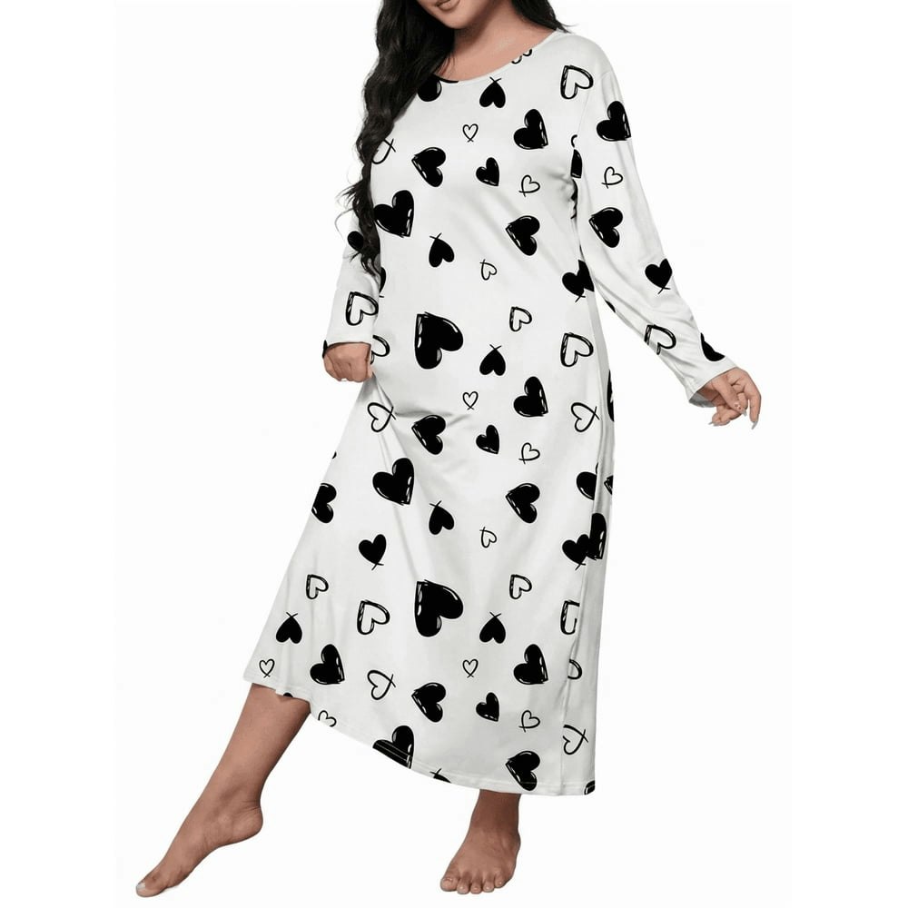 Women's Long Sleeve Plus Size Nightgown: $17.93 Women's Long Sleeve Plus Size Nightgown: $17.93