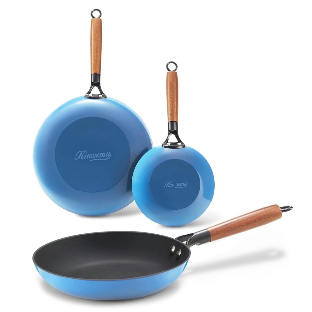 Kitessensu Enameled Cast Iron Skillet 3-Piece Set: $79.97 Kitessensu Enameled Cast Iron Skillet 3-Piece Set: $79.97