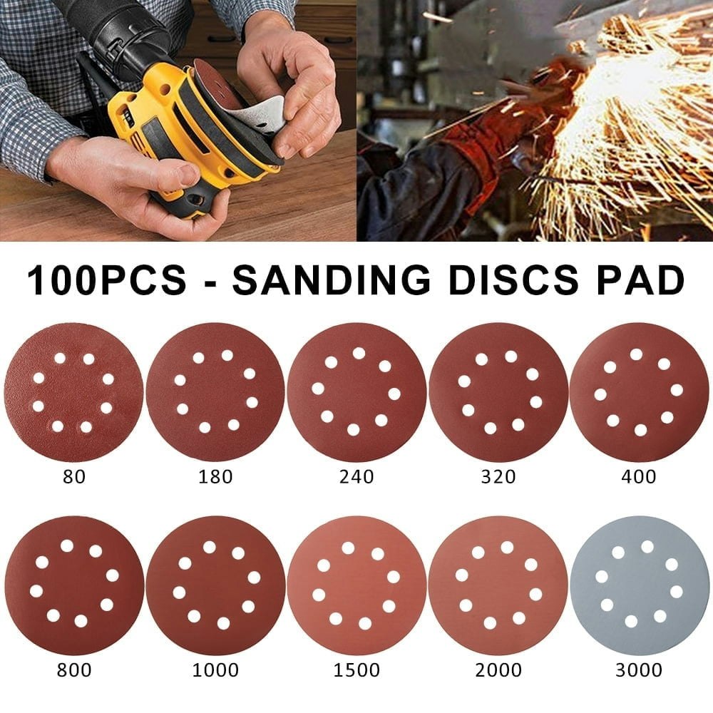 5-Inch 8-Hole Sanding Discs 100-Pack: $14.29 5-Inch 8-Hole Sanding Discs 100-Pack: $14.29
