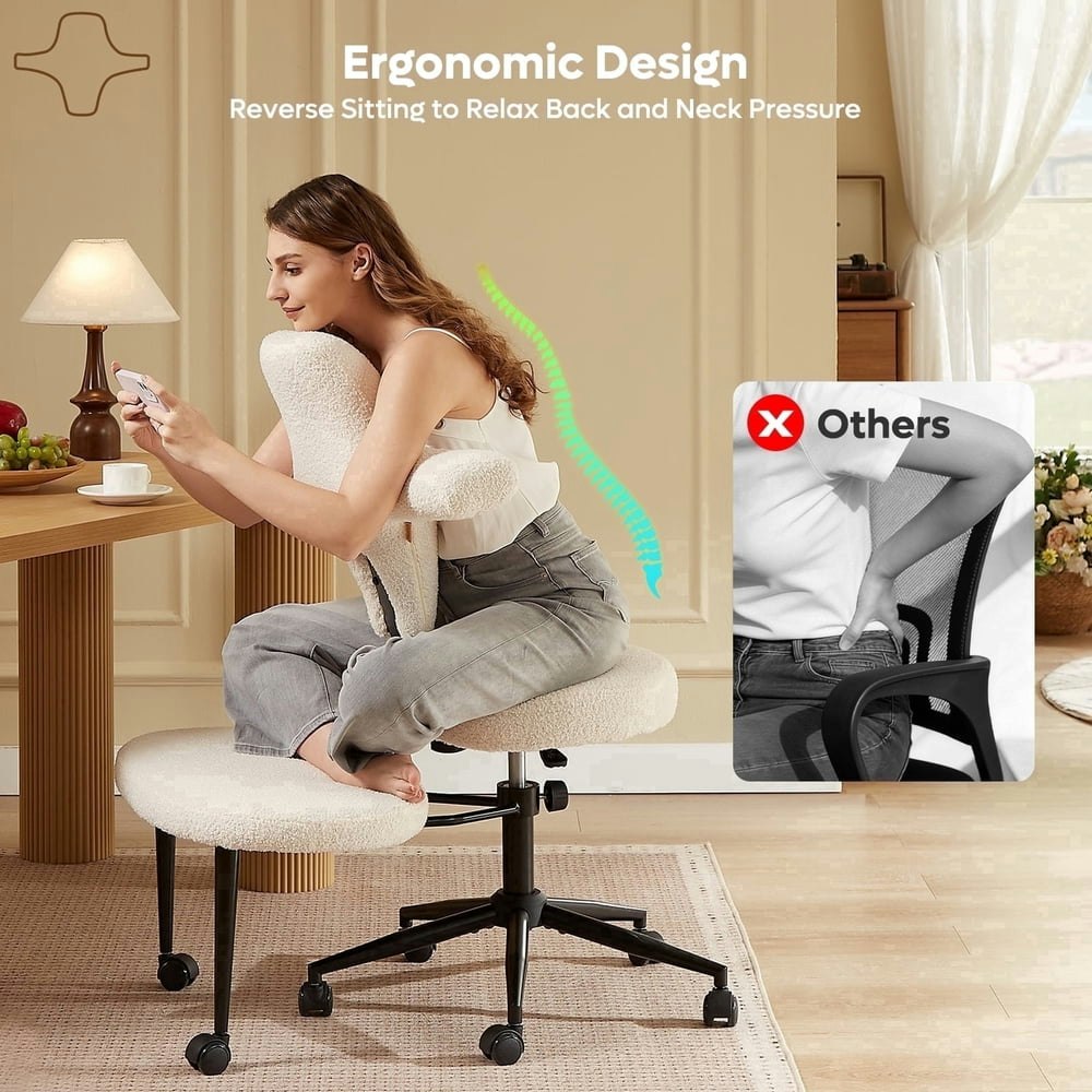 Pinmoco Ergonomic Cross-Legged Office Chair: $135.79