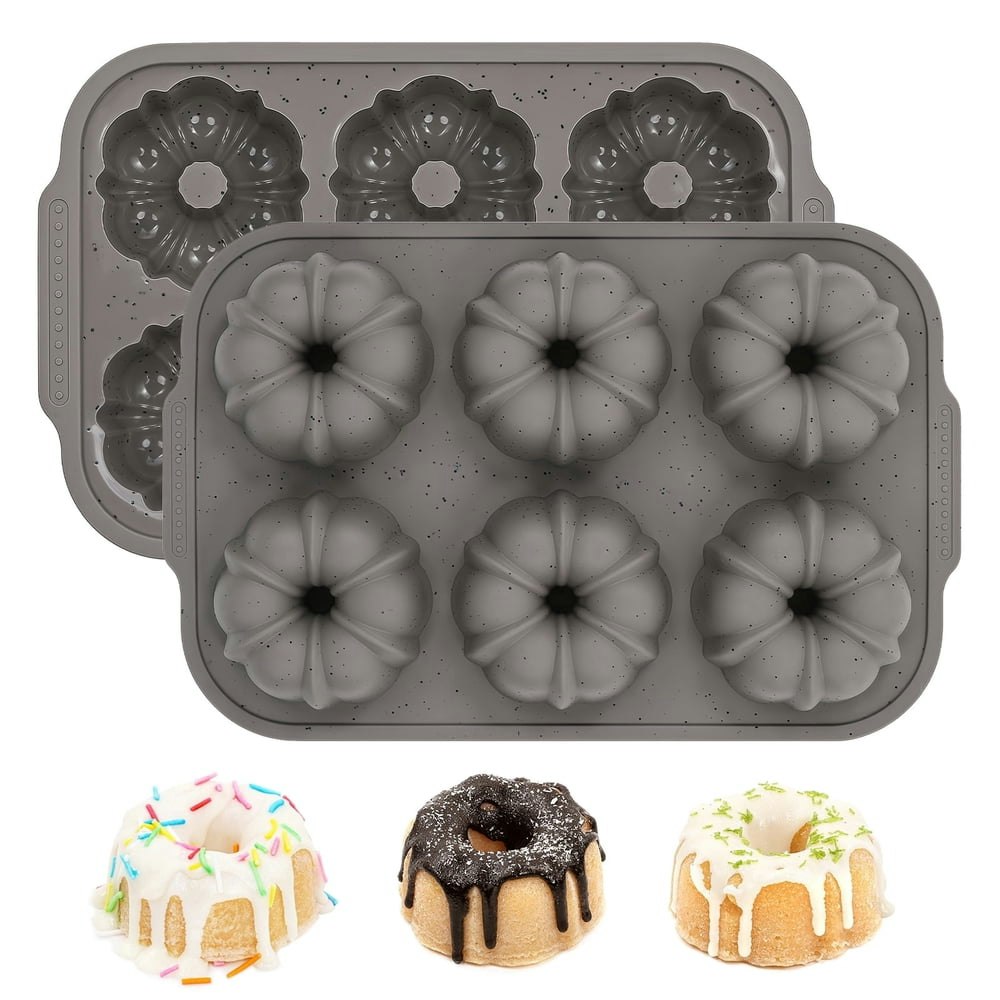 Caketime 6-Cavity Mini Fluted Tube Pan 2-Pack: $14.99 Caketime 6-Cavity Mini Fluted Tube Pan 2-Pack: $14.99