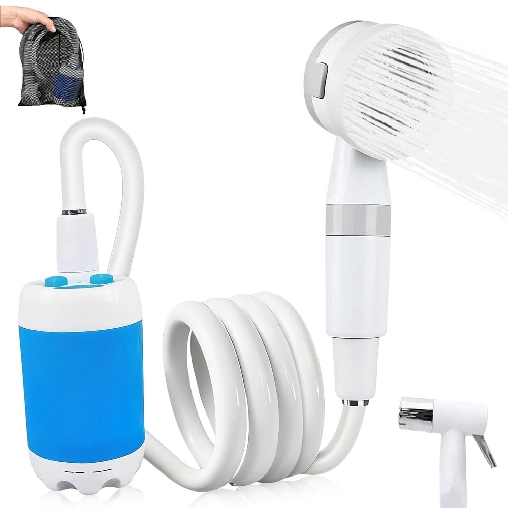 Portable 4,000mAh Rechargeable Electric Camping Shower: $29.99 Portable 4,000mAh Rechargeable Electric Camping Shower: $29.99