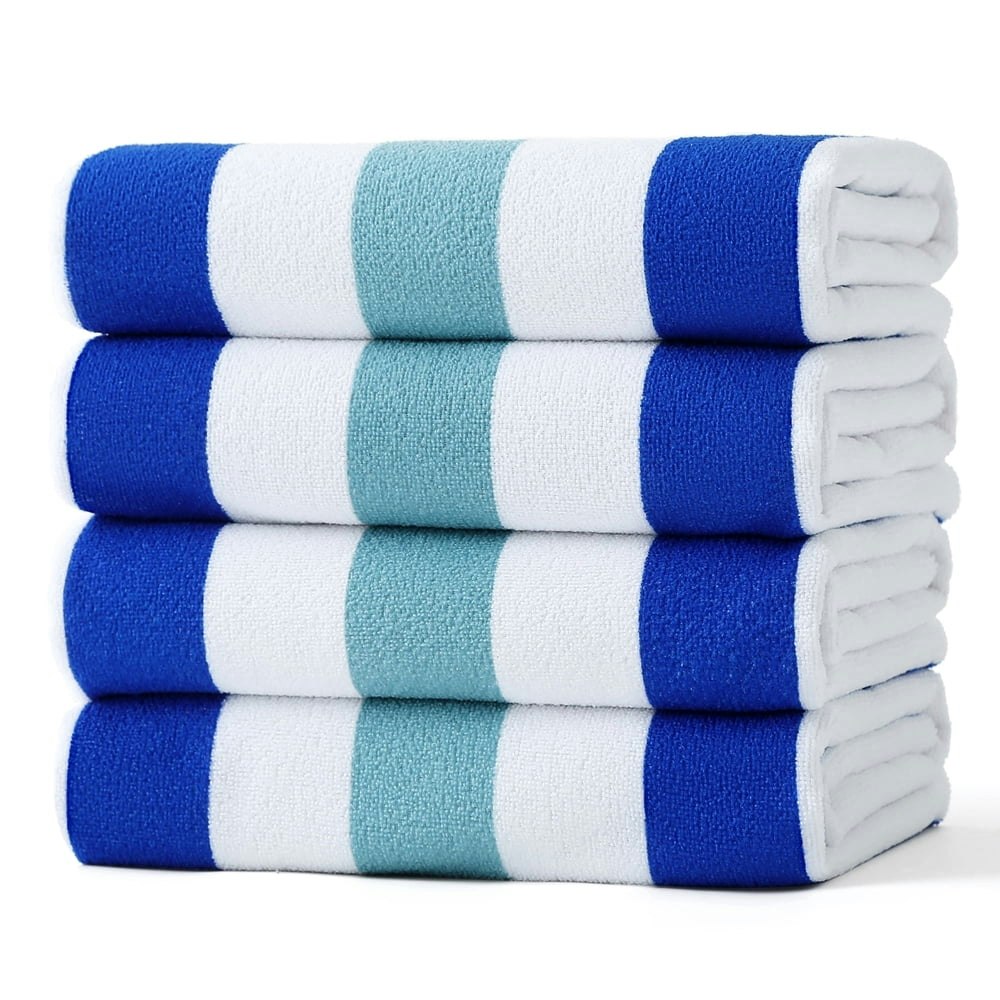 Smuge 60" x 30" Cabana Stripe Beach Towel 4-Pack: $26.99 Smuge 60" x 30" Cabana Stripe Beach Towel 4-Pack: $26.99