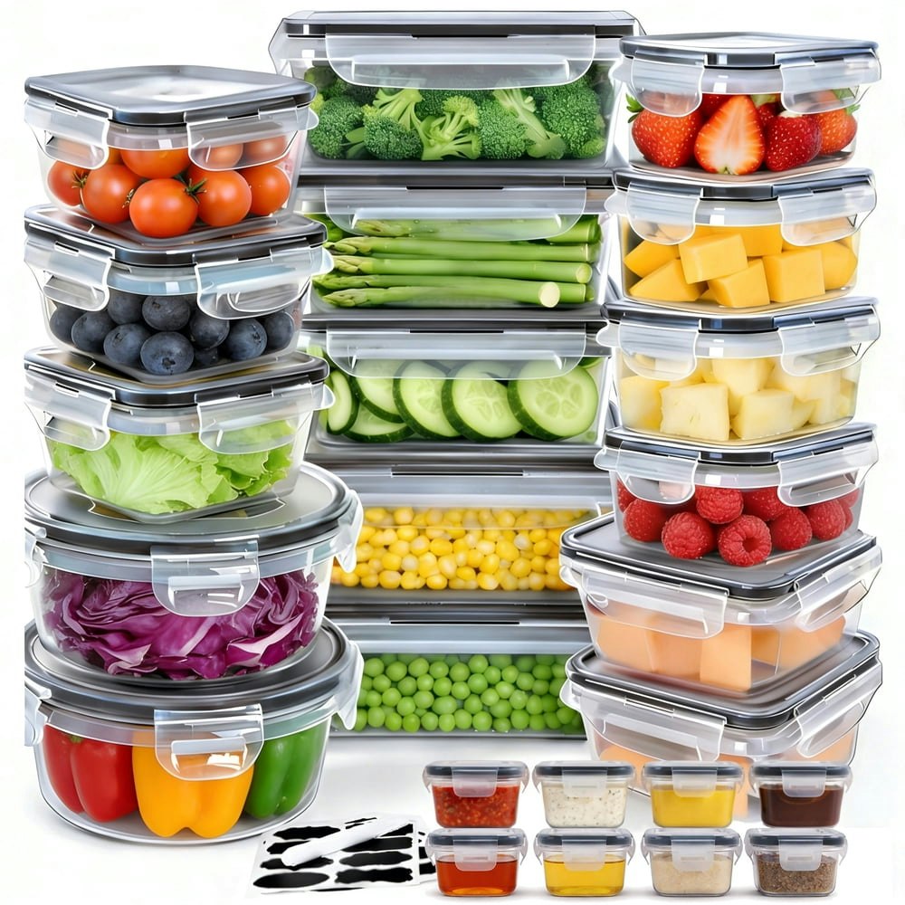 Food Storage Container Set 24-Pack: $23.37 Food Storage Container Set 24-Pack: $23.37