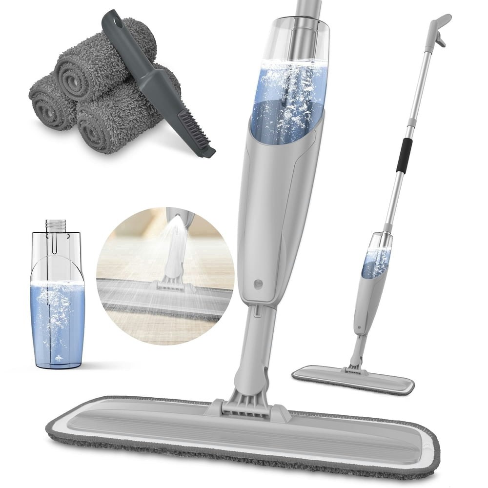 Bimzuc Spray Mop with 14-oz. Refillable Bottle and 3 Microfiber Pads: $18.79 Bimzuc Spray Mop with 14-oz. Refillable Bottle and 3 Microfiber Pads: $18.79