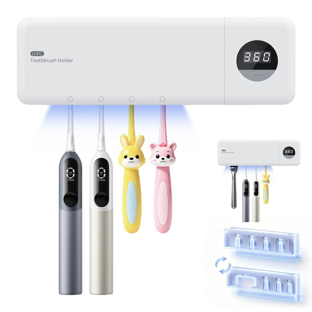 UV Toothbrush Holder and Sanitizer: $11.89