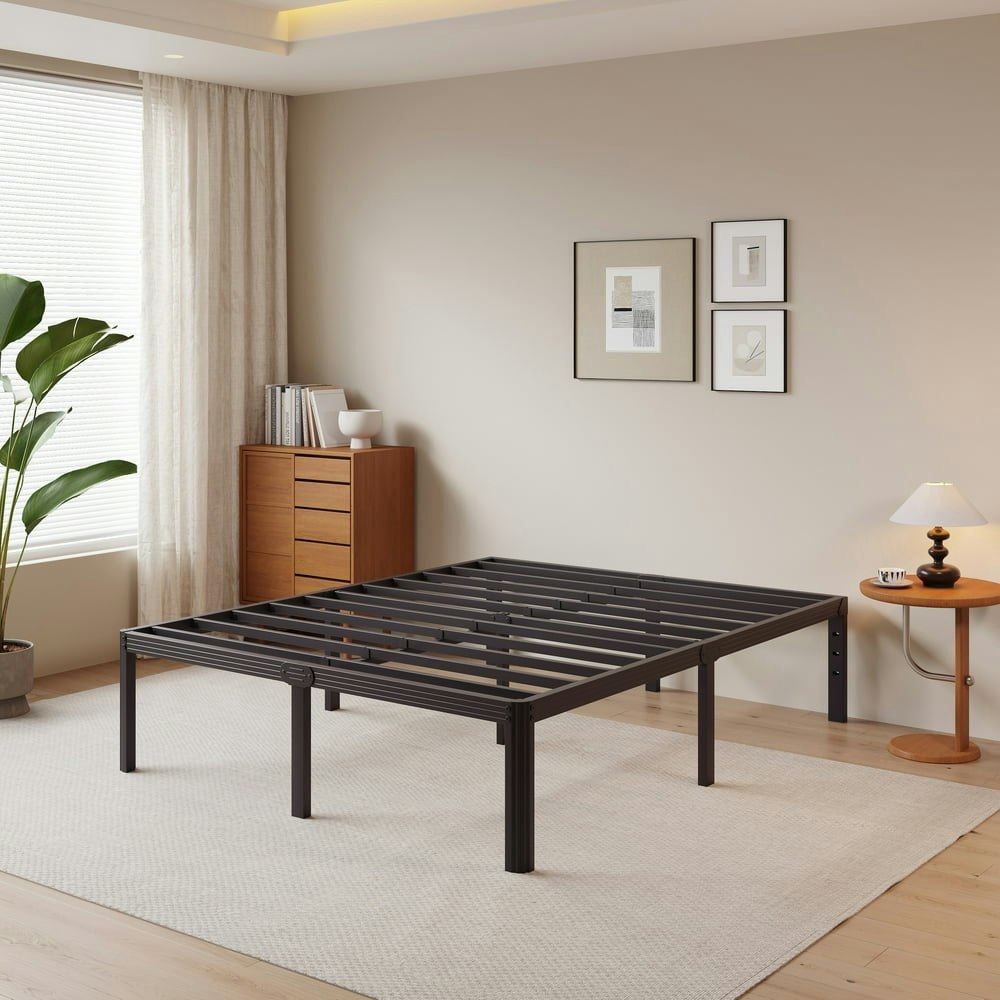 Rldvay 18-Inch Queen Heavy Duty Metal Bed Frame: $63.89