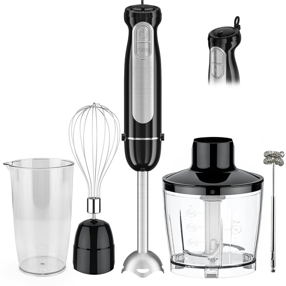 1,100W 21-Speed 5-in-1 Immersion Hand Blender: $29.99
