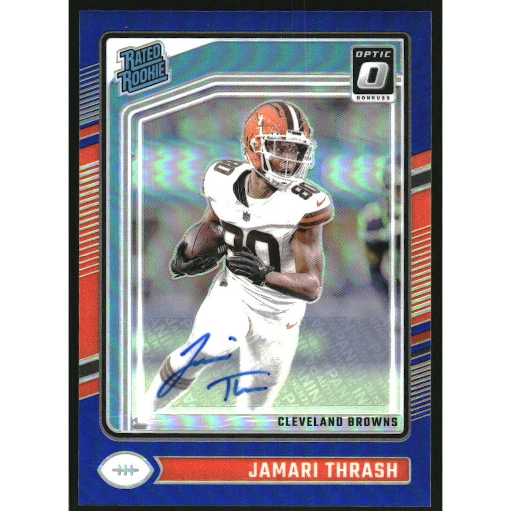 2024 Donruss Optic Rated Rookies Blue Autograph Jamari Thrash Card: $10 2024 Donruss Optic Rated Rookies Blue Autograph Jamari Thrash Card: $10